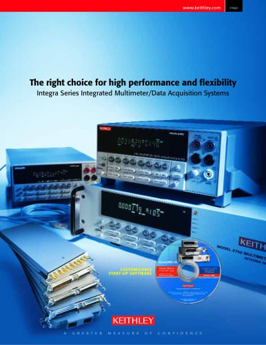 Integra Series Integrated Multimeter/Data Acquisition Systems Brochure