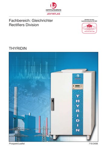 Submarine shore power rectifiers (thyridine HP)