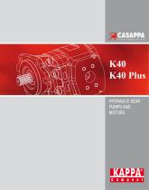 HYDRAULIC GEAR PUMPS AND MOTORS K40 / K40 Plus