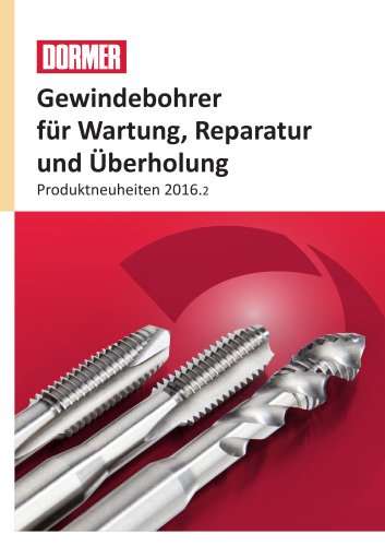 Gewindebohrer für Wartung, Reparatur und Überholung