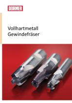 Vollhartmetall Gewindefräser - 1