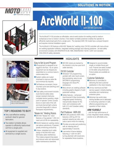 Motoman ArcWorld II-100 Welding Solution