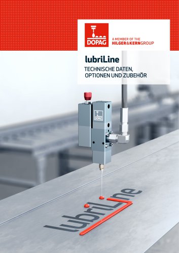 lubriLine Technische Daten, Optionen und Zubeh&ouml;r