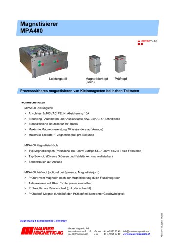 Magnetisierer MPA 400