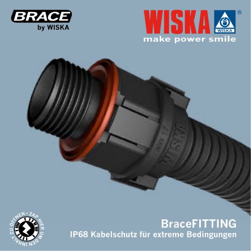 BraceFITTINGIP68 Kabelschutz für extreme Bedingungen