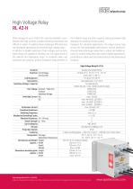 High Voltage Relay RL 42-H