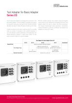 Test Adapter for Basic Adapter Series CO