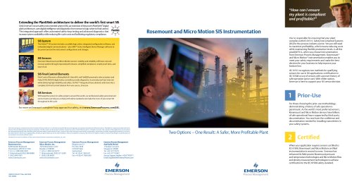 Safety Instrumented Systems