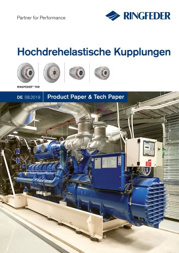 Product Paper Hochdrehelastische Kupplungen RINGFEDER® TNR