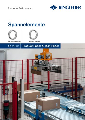 Product Paper RINGFEDER® Spannelemente