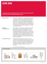 Leistungsstarke Integritätsprüfung für die Pharmaindustrie (CCIT) basierend auf Helium-Massenspektrometrie - ASM 2000 - 2