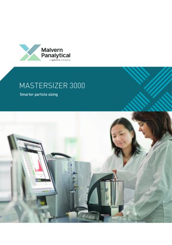 Mastersizer 3000 - Smarter Particle Sizing