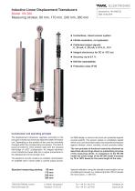 Inductive linear displacement transducers IW260