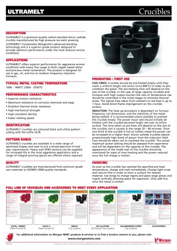 Ultramelt Crucible Brochure