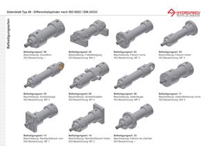 Typ 46 · Hydraulik-Differentialzylinder nach ISO 6022, DIN 24 333 - 2