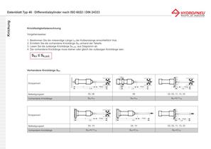 Typ 46 · Hydraulik-Differentialzylinder nach ISO 6022, DIN 24 333 - 8