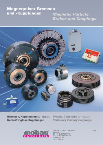 Magnetic Particle Brakes and Couplings