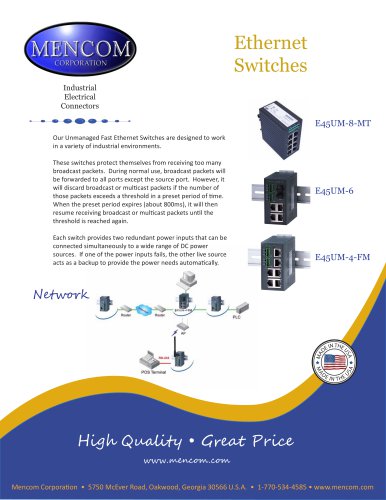 Mencom Ethernet Switches