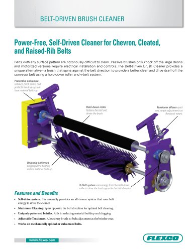 BELT-DRIVEN BRUSH CLEANER