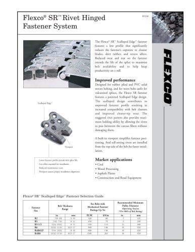 Flexco SR Rivet Hinged