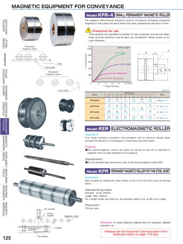 MAGNETIC EQUIPMENT FOR CONVEYANCE