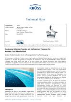 Dosing falling drops with a defined volume for contact and roll-off angles - 1