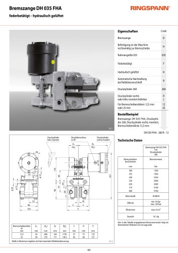 Datenblatt DH 035 FHA