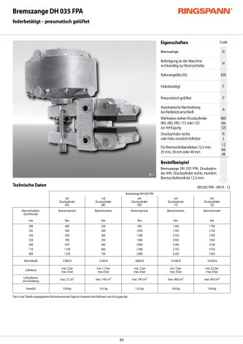 Datenblatt DH 035 FPA
