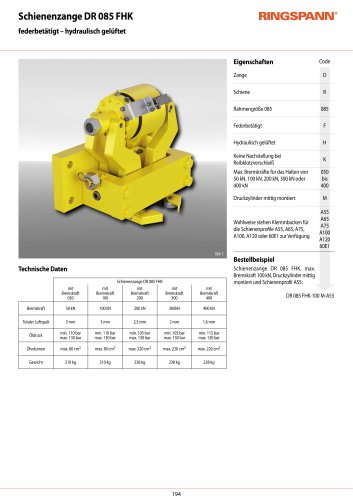 Datenblatt DR 085 FHK