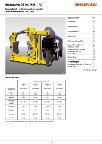 Datenblatt DT 400 FEA … NC