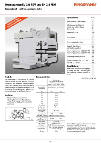 Datenblatt EH 038 FEM