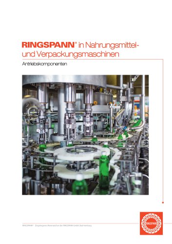 RINGSPANN in Nahrungsmittel- und Verpackungsmaschinen