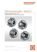 Zahnkupplungen – Serie G 2026/2027