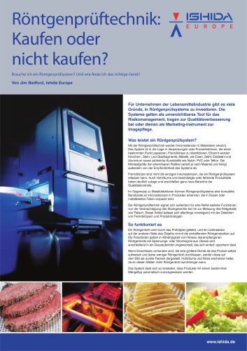 Der Blick in Ihre Verpackung - X-Ray