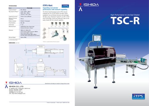 High performance in-line Seal Tester - TSC-R