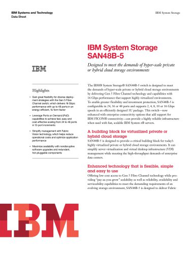 IBM System Storage SAN48B-5