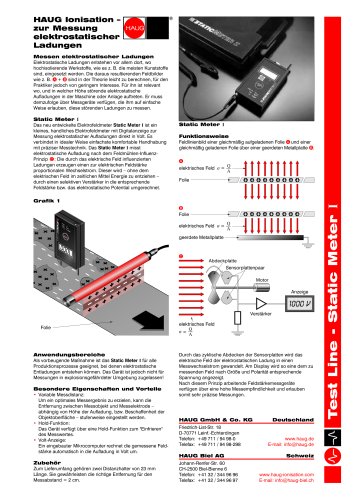 Elektrofeldmeter Static Meter I