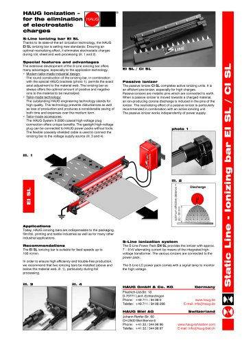 Ionizing unit EI SL