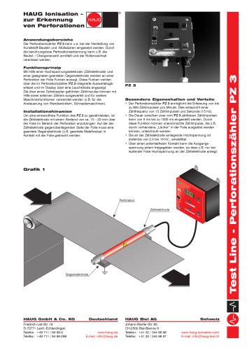 Perforationszähler PZ 3