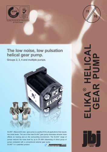 Low Noise, High Efficiency Gear Pumps