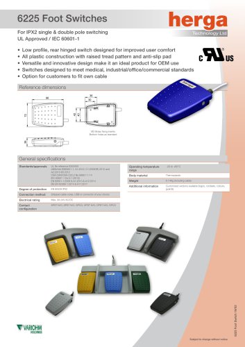6225 Foot Switches