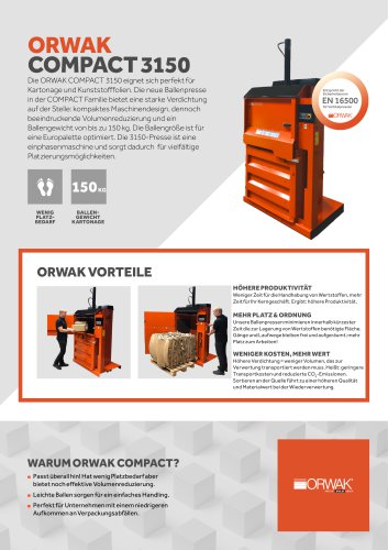 Orwak Compact 3150