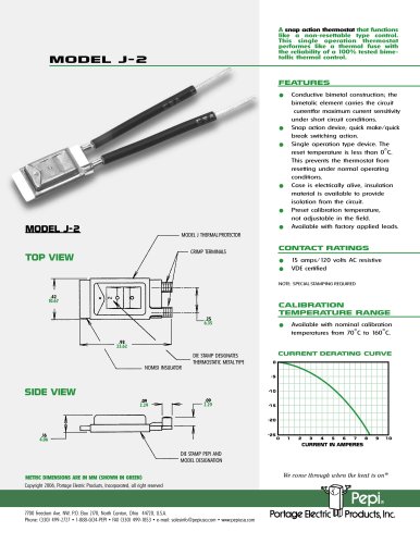 Pepi Thermal Controls Model J-2