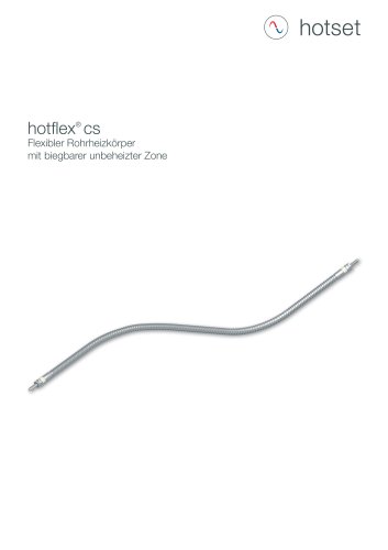 hotflex CS Flexibler Rohrheizkörper mit biegbarer unbeheitzer Zone