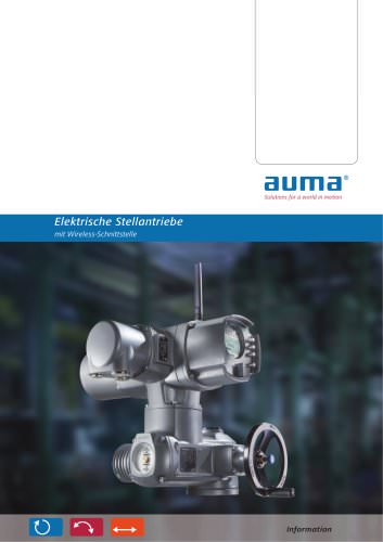 Elektrische Stellantriebe mit Wireless-Schnittstelle