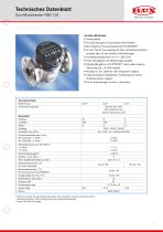 FLUX Ovalradzähler FMO 150 Datenblatt - 1