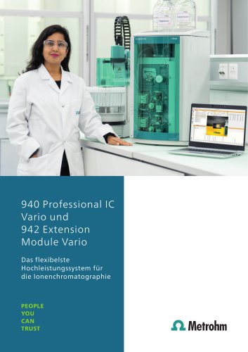 940 Professional IC Vario / 942 Extension Module Vario – Modulares Komplettsystem für die Ionenchromatographie