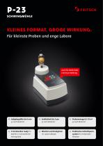 P-23 Schwingmühle - Model Card | P-23 Glove Box