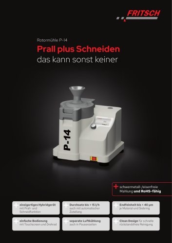 Rotormühle P-14 - Produkt Profil