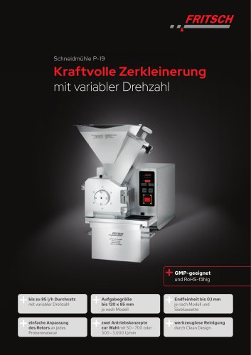 Schneidmühle P-19 - Produkt Profil